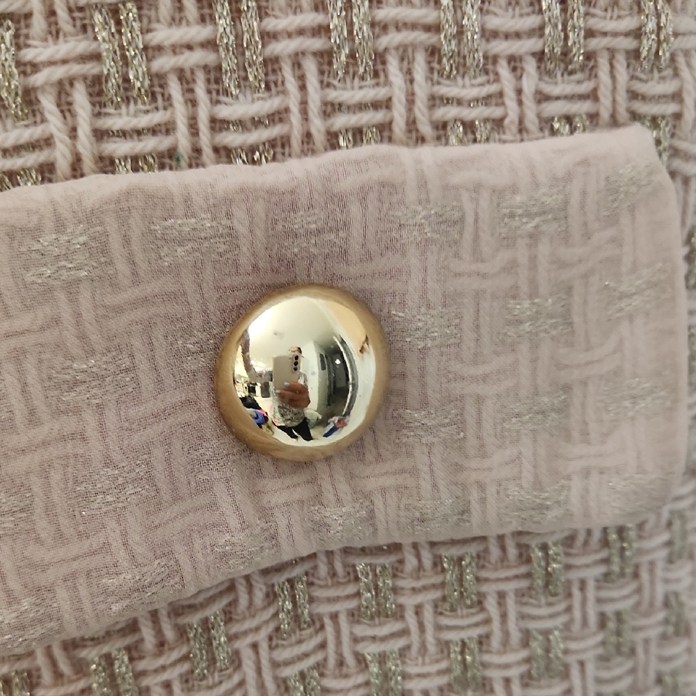 Milly Of New York, Beige Textured Blazer and Skirt Set - Picture 14 of 16